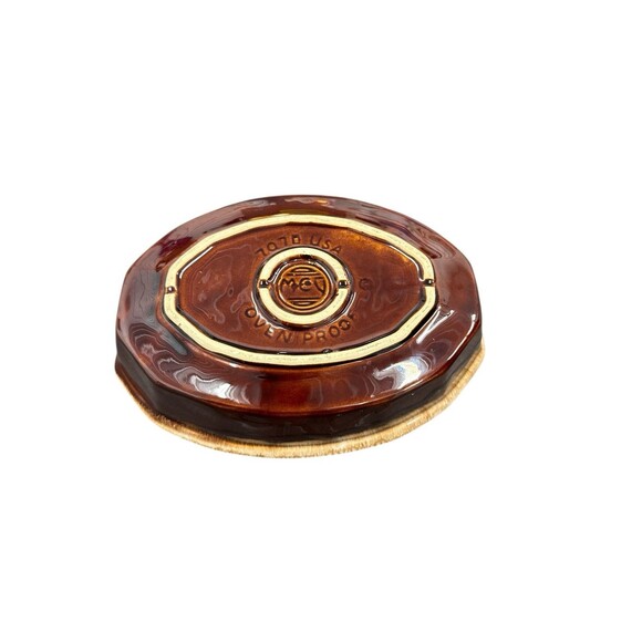 McCoy Pottery Oven Proof Casserole Dish 7070 Brown Drip Ware Glazed USA 9”x6” - Picture 6 of 6